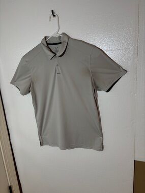 Oakley Men's Short Sleeve Polo Shirt - Light Gray Large